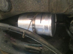 vymena palivoveho filtra 8